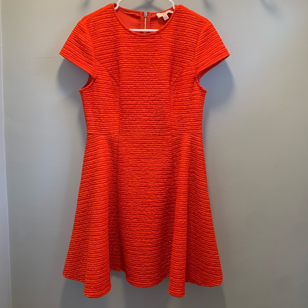 Perfect Ted Baker orange swing style dress. European 4- I wear 12-14 US size.